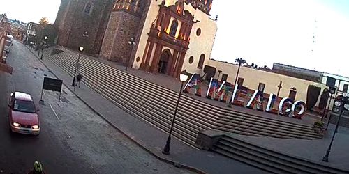 Plaza de la Constitución en Amealco de Bonfil webcam - Santiago de Querétaro