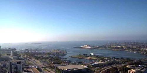 Panorama de la bahía, puerto de cruceros Carnival webcam - Los Ángeles