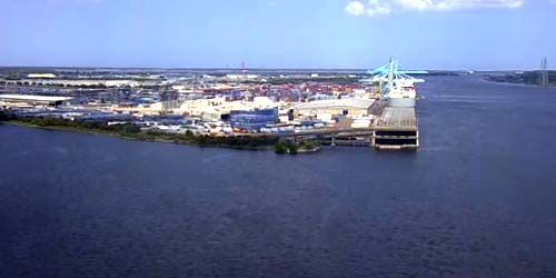 Île Blount, terminal portuaire de Jax webcam - Jacksonville