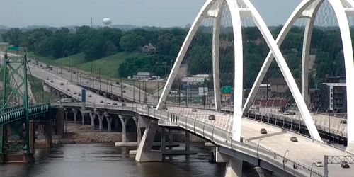 Puente del río Misisipi webcam - Moline