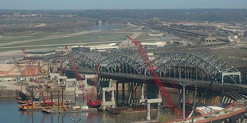 Buck O'Neil Bridge webcam - Kansas City