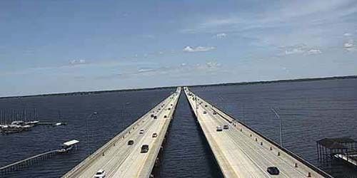 Pont Henry H Buckman sur la rivière Saint-Jean webcam - Jacksonville