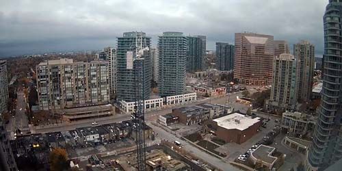 Construction of a building in the city center webcam - Toronto