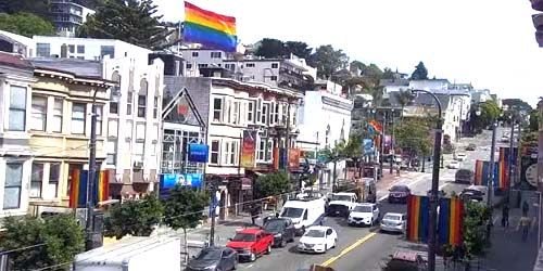 Traffic on Castro Street webcam - San Francisco