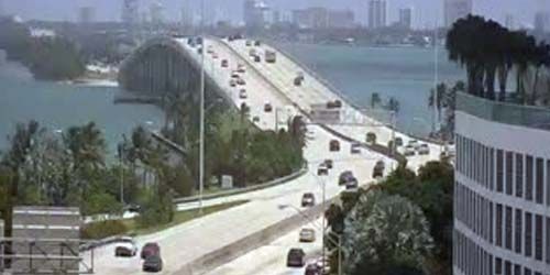 Julia Tuttle Causeway webcam - Miami