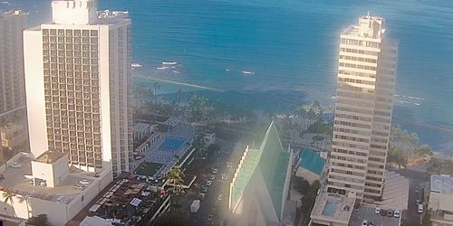 Hotel Hilton - Vista de la costa webcam - Honolulu