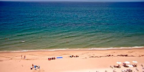 USA Florida Pompano Beach Coastline with Beaches live cam