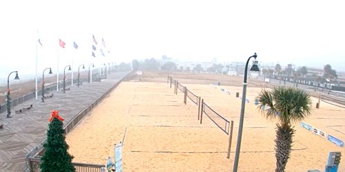 Terrain de volley à proximité de la digue piétonne Webcam