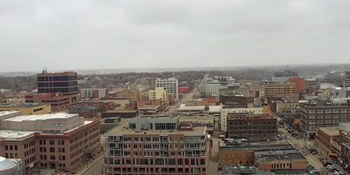 Downtown - panorama from above webcam - Sioux Falls