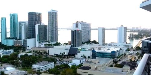 Downtown, Venetian Causeway Bridge webcam - Miami