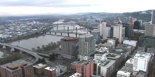 Downtown, Morrison Bridge webcam - Portland