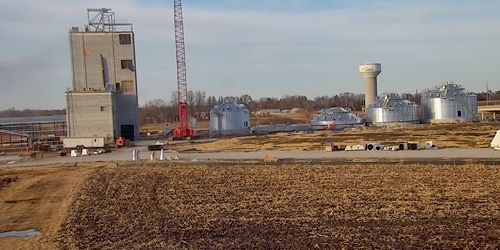 Feed mill and grain elevators webcam - Ames