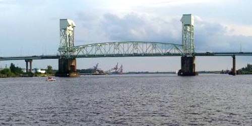 Pont commémoratif de Cape Fear webcam - Wilmington