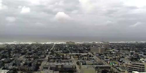Panorama de l'île Galveston d'en haut Webcam