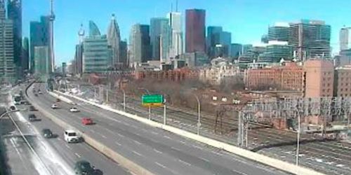 Gardiner Expy - Downtown view Webcam