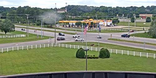 Gas station at the entrance to the city Webcam