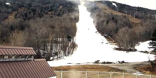 Lower glade at the ski slope at Stratton Mountain Webcam