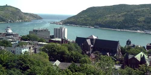 Centre-ville, vue sur le port webcam - St. John's