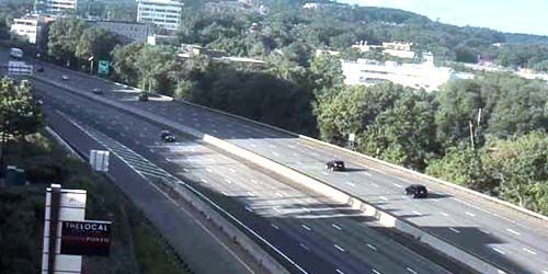 Highway at the entrance to the city webcam - Boston