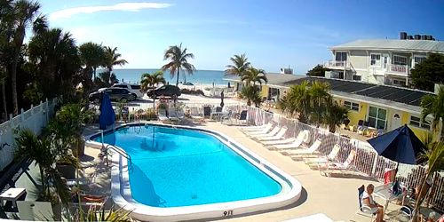 Hôtel avec piscine au bord de l'île d'Anna Maria Webcam