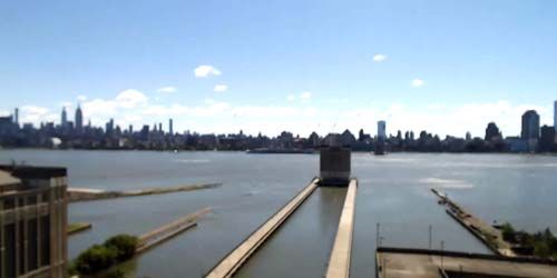 Río Hudson, vista de Manhattan webcam - New York