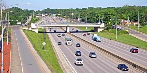Autopista i-235, vista de puente webcam - Des Moines