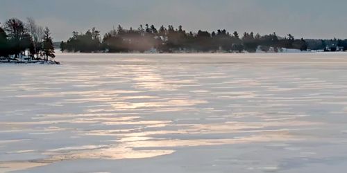 Panorama du lac Saint-Laurent dans la banlieue de Rockport Webcam