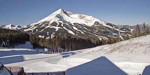 Montaña solitaria en Big Sky resort webcam - Bozeman