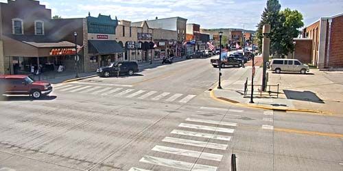 Main St from Sturgis Motorcycle Museum webcam - Sturgis