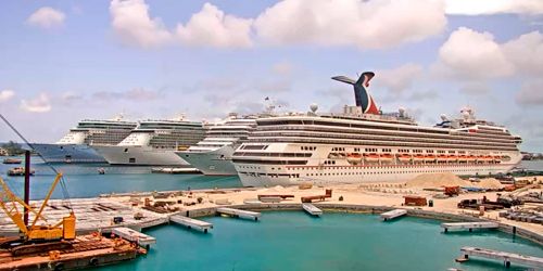 Puerto marítimo, atracadero para transatlánticos webcam - Nassau
