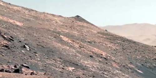 Surface of the planet Mars from the Perseverance rover webcam - Houston