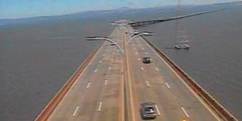 San Mateo-Hayward Bridge in San Mateo webcam - San Francisco