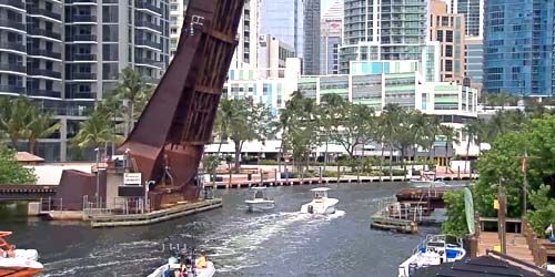Puente levadizo sobre el río nuevo Webcam