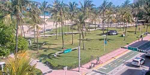 Ocean Drive - Vista al parque Lummus Webcam