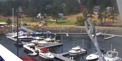Panorama l'île d'Orcas et baie d'East Sound webcam - Seattle