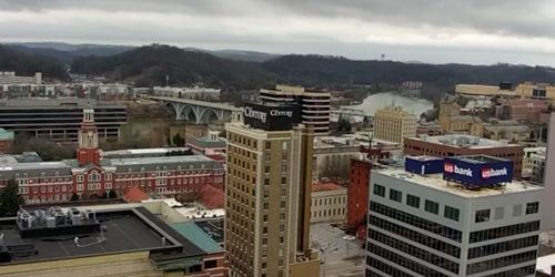 City center - panorama from above webcam - Knoxville