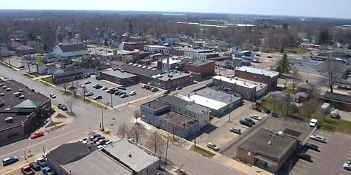 Panorama desde la altura del pueblo de Vicksburg webcam - Kalamazoo