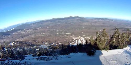 Panorama from the top station of the Sugarloaf Resort webcam - Skowhegan