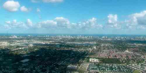 Panorama from above webcam - Miami