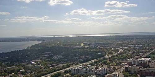 Panorama from above, weather camera webcam - Tampa