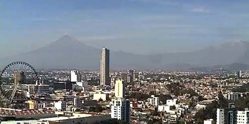 Puebla of Zaragoza Panorama d'en haut Webcam
