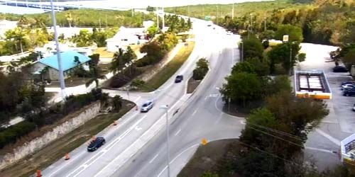 Panorama from a height on the bridges in Key Largo Webcam