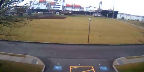 Parade square in a military school webcam - New Bedford