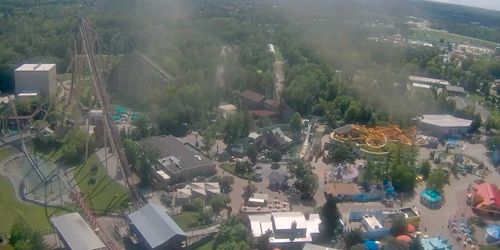 Vue panoramique sur le parc Kings Island Webcam