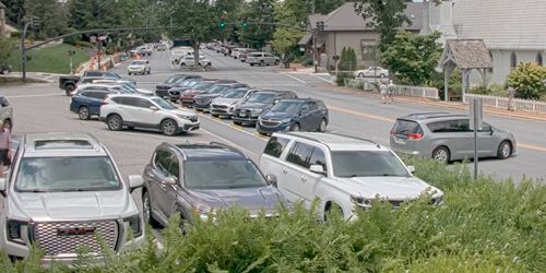 Parking voiture en centre-ville webcam - Glenville
