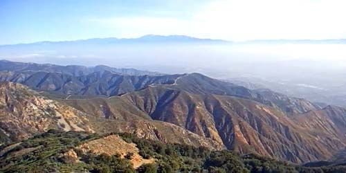 Panorama desde la cima del pico de Santiago webcam - Los Ángeles