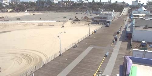 Jetée de Santa Monica, panorama de la plage Webcam