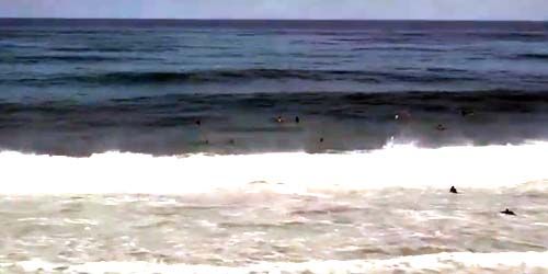 Surf sur le pipeline de Banzai Webcam