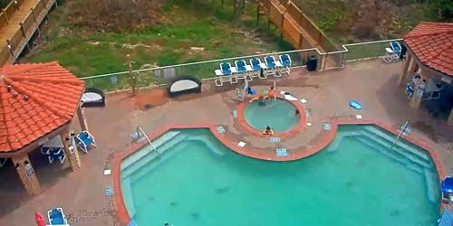 Swimming pool at La Copa Inn Beach webcam - Brownsville
