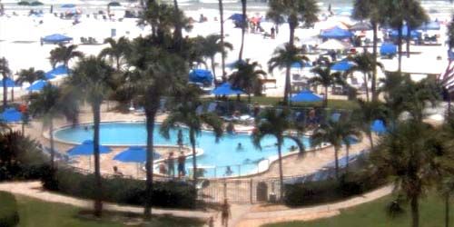 Pool in one of the hotels Webcam
